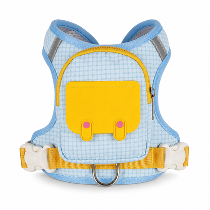 🐕 50 % RABATT NU! 🎒 Vadderad väst med integrerad ryggsäck – ergonomiskt bröststöd & reflekterande remmar för små hundar 🐾