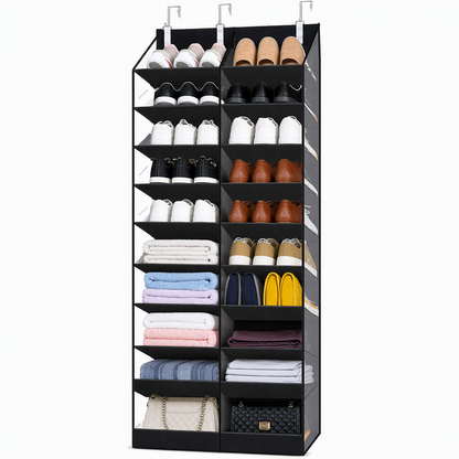 👟 50 % RABATT NU! 🚪 Hängande dörrorganisör med 20 nätfickor – stor kapacitet & snabb montering utan verktyg ✨