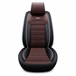 🚗 50 % RABATT NU! 🪑 Universella läderskydd för bilsäten med full täckning – 5-sitsig, färgblock & horisontella ränder ✨
