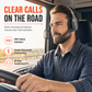 🎧 50 % RABATT NU! 🚛 Trådlöst Bluetooth headset med ENC-brusreducering – auto-parning för kundtjänst & lastbilschaufförer ✨