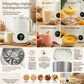 🥛 50 % RABATT NU! ⚙️ Automatisk sojamjölksmaskin med kraftfull mixer – 1500 ml, filterfri & 10 blad i 304 rostfritt stål ✨
