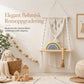 🌿 50 % RABATT NU! 🏡 Bohemsk handvävd makramé vägghängd flytande hylla – för böcker & växter, skapar mysig hemkänsla ✨