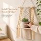 🌿 50 % RABATT NU! 🏡 Bohemsk handvävd makramé vägghängd flytande hylla – för böcker & växter, skapar mysig hemkänsla ✨