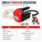 ⚙️ 50 % RABATT NU! 🛢️ Uppgraderad 2:a generationens 12V/24V elektrisk oljepump – självsugande för diesel, motorolja & hydraulolja 🚗