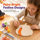 🎃 50 % RABATT NU! 🖌️ Halloween-DIY-kit i trä med pumpor – målning, vindspel & kreativt skapande för hela familjen ✨