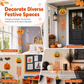 🎃 50 % RABATT NU! 🖌️ Halloween-DIY-kit i trä med pumpor – målning, vindspel & kreativt skapande för hela familjen ✨