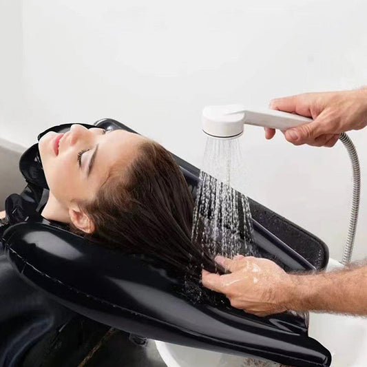 🛁 50 % RABATT NU! 💆 Bärbart uppblåsbart hårtvättfat – bekväm mobil hårtvättskål för sängliggande, äldre & gravida ✨