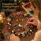 💎 50 % RABATT NU! 🎄 DIY jul diamantkonst-kit – glittrande pärlkonst för väggar & dörrar, 25×25 cm ✨