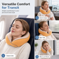 ✈️ 50 % RABATT NU! 🛌 U-formad resekudde i memory foam – svalkande issilke & magnetspänne för nacken ✨