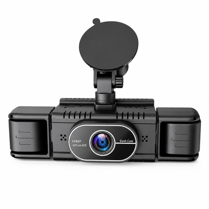 🚗 50 % RABATT NU! 📹 F100 4-linsig bilkamera 1080p HD – infrarött mörkerseende & GPS-synkronisering ✨