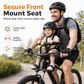 🚲 50 % RABATT NU! 👶 Cykelbarnstol med ryggstöd & sittdyna – säker frammonterad för mountainbike & utomhuscykling ✨
