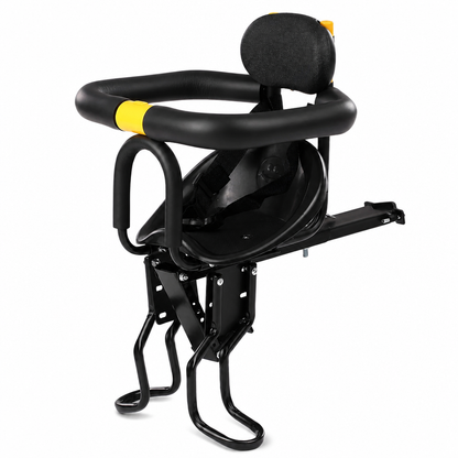 🚲 50 % RABATT NU! 👶 Cykelbarnstol med ryggstöd & sittdyna – säker frammonterad för mountainbike & utomhuscykling ✨