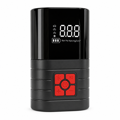 🚗 50 % RABATT NU! 💨 Bärbar elektrisk däckpump & luftkompressor – sladdlös med automatisk avstängning för bil, cykel & elfordon 🔋