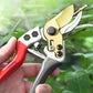 ✂️ 50 % RABATT NU! 🌿 Kraftig sekatör med SK5-skär – kompakt, gummerat grepp & redo för trädgården 🔪
