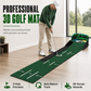 ⛳ 50 % RABATT NU! 🏌️ Portabel mini-golfputtmatta för inom- och utomhusbruk – 3 hål, 264×19,5 cm med automatisk bollretur 🎯