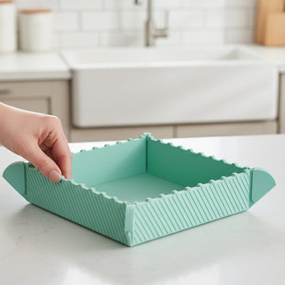 🍳 50 % RABATT NU! 🧲 Magnetiskt grytunderlägg i silikon – från platt underlägg till vikbar bricka för köket 🥘