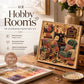 💎 50 % RABATT NU! 🎨 3D-diamond painting-set med mysiga hobbyrum – koppla av & skapa i sex motiv 🧘