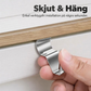 🧱 50 % RABATT NU! 🏠 Tåliga 304 rostfria krokfästen för vinylbeklädnad – installation utan hål för utomhusdekorationer 🔩