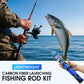 🎣 50 % RABATT NU! 🐟 Lätt spinnspöset i kolfiber – komplett portabelt fiskeset med rulle & beten för alla vatten 🌊
