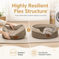 🐱 50 % RABATT NU! 🧶 Integrerad kattbädd & klösbräda – flätade bomullsväggar, plyschkudde & handvävd design för inomhuskatter 🐾