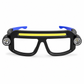 💡 50 % RABATT NU! 👓 USB-uppladdningsbar glasögonlampa – handsfree med dubbla ljus & 5 lägen, i gul och blå ✨