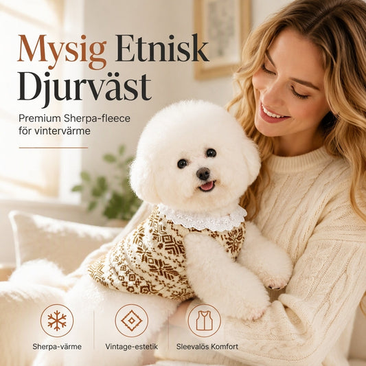 🐾 50 % RABATT NU! ❄️ Varm fleeceväst för hund & katt – isolerande bomullsfleece & integrerad ring för vinterpromenader 🧣