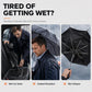 ☔ 50 % RABATT NU! 🌧️ Extra stort vindbeständigt paraply 130 cm – 12-ribb förstärkt järnstomme & UPF 50+ för upp till fyra personer 👨‍👩‍👧‍👦