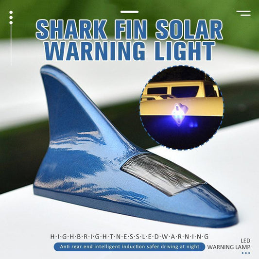 🚗 50 % RABATT NU! ☀️ Soldrivet LED-blinkljus i hajfensdesign – 8 lysdioder & 4 färger för säker körning i mörker och dimma 🌧️