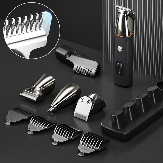 ✂️ 50 % RABATT NU! 🧔 5-i-1 multifunktionellt hårtrimmersätt – 4 utbytbara skärhuvuden & precisionsstyling för salongskvalitet hemma 💈