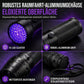 🔦 50 % RABATT NU! 💜 UV-ficklampa i aluminium med 51 LED – avslöjar dolda fläckar, verifierar sedlar & spårar i mörker 🌙