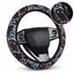 🚗 50 % RABATT NU! 🧵 Elastiskt rattskydd utan innerring – svalt grepp, ventilerande tyg & perfekt passform för 37–38 cm rattar ✨