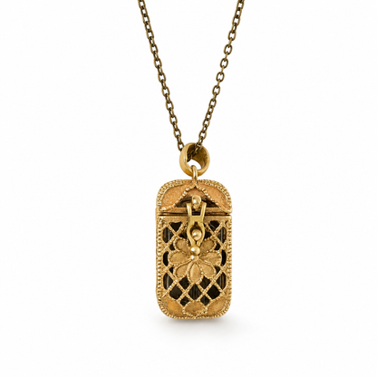 🔮 50 % RABATT NU! 🃏 Bärbar vintage tarot-medaljong – detaljerade minikort & antik legering för personlig stil 📿