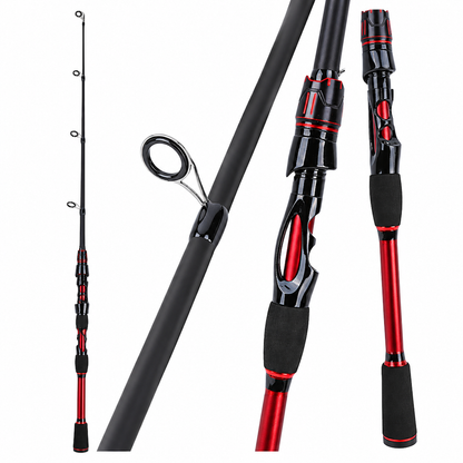 🎣 50 % RABATT NU! 🐟 Komplett resfiskeset – 4-delat glasfiberspö, färdigriggat bete & ergonomiskt grepp 🌊