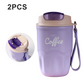 ☕ 50 % RABATT NU! 🔥 Dubbelväggig vakuumisolerad kaffetermos i 316 rostfritt stål – läckagesäkert lock & 360 ml för pendling 💼