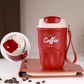 ☕ 50 % RABATT NU! 🔥 Dubbelväggig vakuumisolerad kaffetermos i 316 rostfritt stål – läckagesäkert lock & 360 ml för pendling 💼