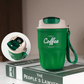 ☕ 50 % RABATT NU! 🔥 Dubbelväggig vakuumisolerad kaffetermos i 316 rostfritt stål – läckagesäkert lock & 360 ml för pendling 💼
