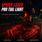 🚴 50 % RABATT NU! 🕷️ Spider Laser Pro baklykta för cykel – aktiv laserbarriär & fem LED-pärlor för maximal säkerhet i mörker 🌙