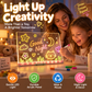 🎨 50 % RABATT NU! 💡 Upplyst raderbar akrylritbräda för barn – återanvändbar kreativ lek & mjuk nattlampa, flera format ✨