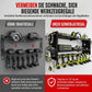 🧰 50 % RABATT NU! 🔧 Robust väggmonterad stålställning för elverktyg – sidohålplattor & hög bärförmåga för verkstaden 🛠️