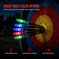 🏹 50 % RABATT NU! ✨ Automatisk LED-pilbelysning – lyser vid strängkontakt i fyra färger för nattjakt & säkrare skott 🎯