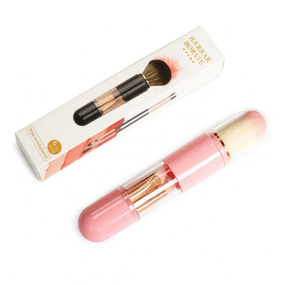 💄 50 % RABATT NU! 🖌️ Modulärt 5-i-1 sminkborstset – fem applikatorer i ett kompakt etui med utskjutbar borste för resan ✨