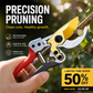✂️ 50 % RABATT NU! 🌿 Kraftig sekatör med SK5-skär – kompakt, gummerat grepp & redo för trädgården 🔪