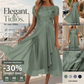 👗 50 % RABATT NU! ✨ Fashionabel tyllklänning med rund hals – mjukt material, elegant snitt & perfekt för fest och vardag 💃